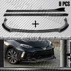 Painted Black Front Bumper Lip + Side Skirt 9PCS For 17-19 Toyota Corolla Xse New. Price: $136.88.