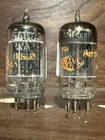 Matched Pair Amperex 5687 Wa Tube Black Plate Made In Usa, Tested Nos Spec Used. Price: $55.00.