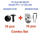 10 + Combo Set Dowel Pin Metal U-clips Fit Audi Front Belly Pan New. Price: $15.90.
