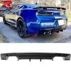Fit 16-24 Chevy Camaro Rear Bumper Lip Diffuser Quad Exhaust Matte Black Pp New. Price: $114.99.