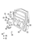 Genuine Mopar Door Lower Hinge Left 68192876AA New. Price: $55.02.